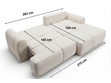 Ecksofa L-Form Rechts mit Schlaffunktion und Bettkasten Bonno Schwarz