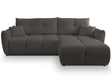 Ecksofa L-Form mit Schlaffunktion und Bettkasten Bene Schwarz
