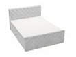 Boxspringbett mit Bettkasten 140x200 Lunaris Hellgrau