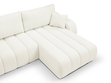 Ecksofa mit Schlaffunktion und Bettkasten Rechts Adoro Creme 