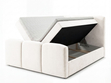 Boxspringbett mit Bettkasten 120x200 Campi Creme