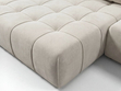 Ecksofa L-Form mit Schlaffunktion und Bettkasten Tulio Links Beige