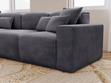 Ecksofa L-Form Links Moderne Ecksofa Leni Dunkelgrau