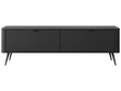 TV-Lowboard mit Türen 163 cm Latina Schwarz