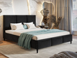 Polsterbett mit Lattenrost 140x200 Trio Schwarz