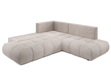 Ecksofa mit Schlaffunktion und Bettkasten Links Kair Beige