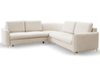 Ecksofa L-Form Rechts mit Schlaffunktion und Bettkasten Limon Beige