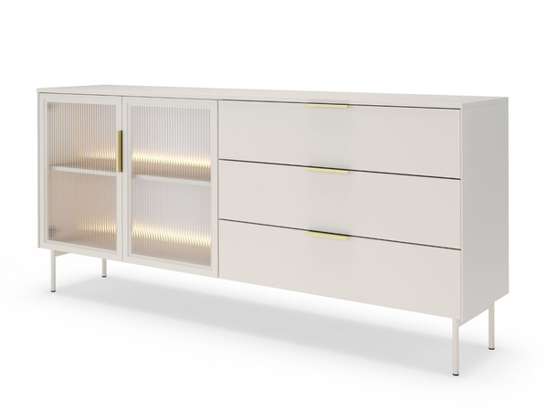 Kommode mit Türen und Schubladen Lumina Kaschmir