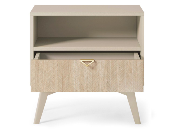 Nachttisch mit Schublade Modena Beige