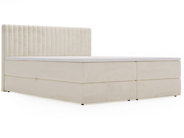Boxspringbett mit Bettkasten 180x200 Marbella Beige