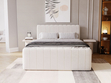 Boxspringbett mit Bettkasten 180x200 Osteno Creme