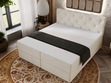 Boxspringbett mit Bettkasten 200x200 Napoli Beige