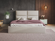 Polsterbett mit Bettkasten und Lattenrost 140x200 Marad Beige