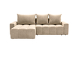 Ecksofa L-Form mit Schlaffunktion und Bettkasten Bresso Beige