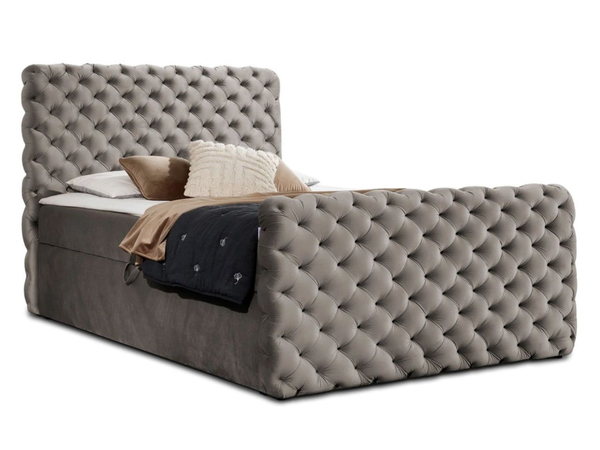Boxspringbett mit Bettkasten 180x200 Cleo Lux Braun