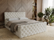 Boxspringbett mit Bettkasten 120x200 Lunaris Creme
