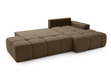 Ecksofa L-Form Rechts mit Schlaffunktion und Bettkasten Montero Braun