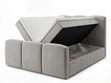 Boxspringbett mit Bettkasten 160x200 Campi Grau