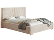 Polsterbett mit Bettkasten und Lattenrost 160x200 Tesis Beige