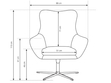 Drehbarer Sessel Deves Beige