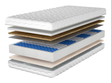 Taschenfederkernmatratze Pocket mit Latexschaum und Kokosmatte Avena 160x200