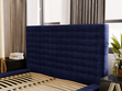 Polsterbett mit Bettkasten und Lattenrost 120x200 Barbados Blau