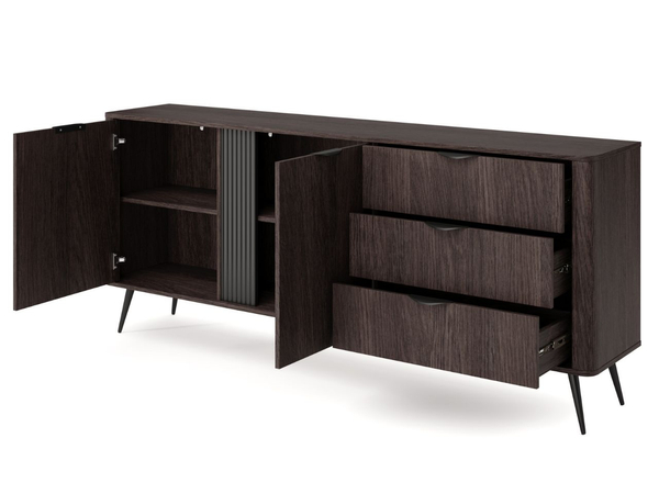 Hochkommode mit Türen und Schubladen Magico Eiche Dunin