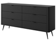  Wohnzimmer-Set Latina Schwarz
