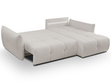 Ecksofa L-Form mit Schlaffunktion und Bettkasten Bene Hellgrau