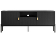 TV-Lowboard zweitürig mit Schublade Orlean Schwarz Matt