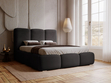Polsterbett mit Bettkasten und Lattenrost 140x200 Bubble Schwarz