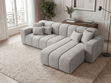 Ecksofa L-Form Rechts Nork Grau