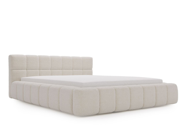 Polsterbett mit Bettkasten und Lattenrost 160x200 Alicante Boucle Beige