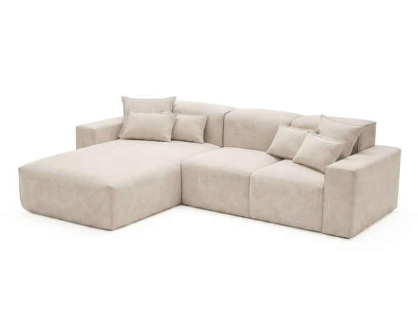 Ecksofa L-Form Links Moderne Ecksofa Leni Beige