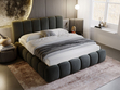 Polsterbett Ohne Bettkasten mit Lattenrost 180x200 Cloud Dunkelgrau