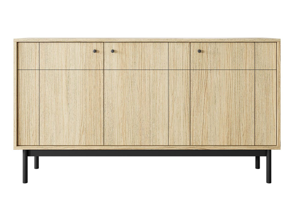 Dreitürige Kommode Julio Linea Eiche