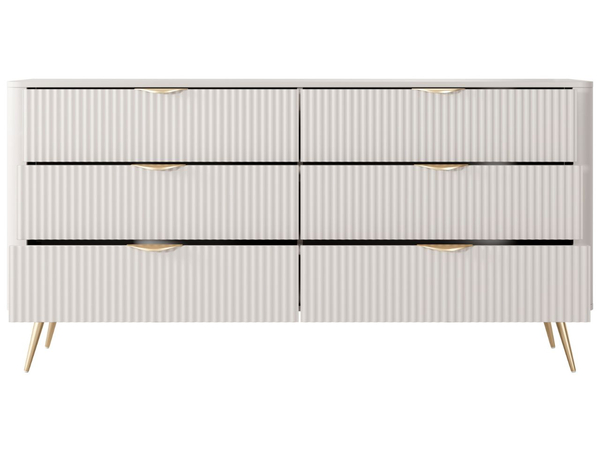 Kommode mit 6 Schubladen Latina Beige