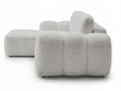 Ecksofa L-Form mit Schlaffunktion und Bettkasten Avelin Links Grau