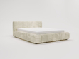 Polsterbett mit Bettkasten und Lattenrost 180x200 Ibiza Creme