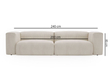 Sofa Moderne Cord Sofa für Wohnzimmer Landi Honigfarben