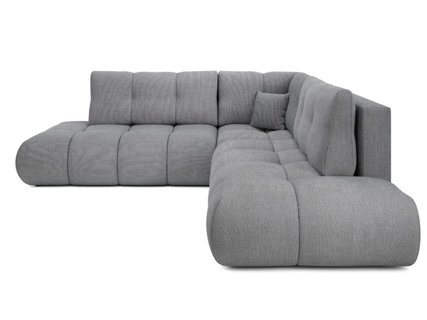 Ecksofa mit Schlaffunktion und Bettkasten Links Kair Grau
