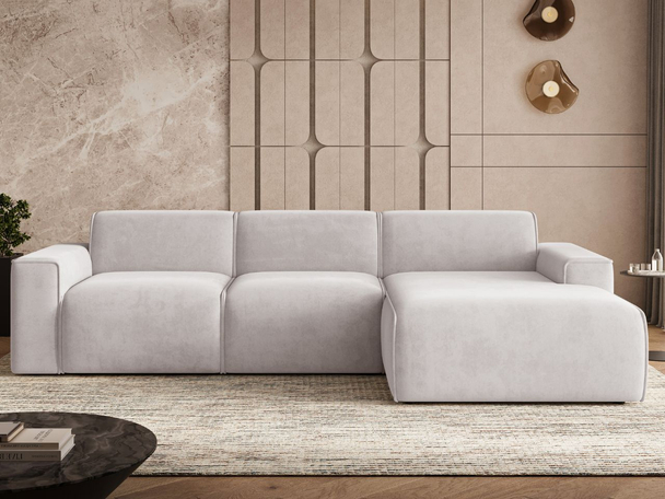 Ecksofa L-Form Rechts Lavia Grau