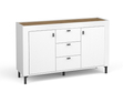 Set für Wohnzimmer Messina Weiß