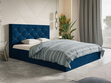 Polsterbett mit Bettkasten und Lattenrost 160x200 Salento Dunkelblau