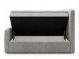 Boxspringbett mit Bettkasten 180x200 Campi Grau