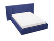 Polsterbett mit Bettkasten und Lattenrost 160x200 Lizbona  Dunkelblau