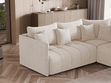 Ecksofa L-Form mit Schlaffunktion und Bettkasten Ardi L Beige