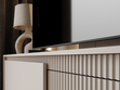 TV-Lowboard mit Türen 187 cm Sorano Beige