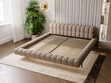 Polsterbett mit Lattenrost 120x200 Imagine Braun