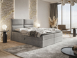 Boxspringbett mit Bettkasten 120x200 Hera Grau